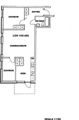 Photo 1. Apartment, Hedlundavägen, Umeå 