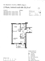 Bild 1. Lägenhet, Vittervägen, Umeå 