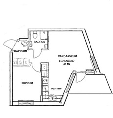 Photo 1. Apartment, Storgatan, Umeå 