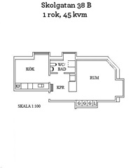 Photo 1. Apartment, Skolgatan, Umeå 