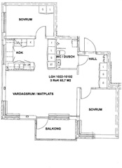 Photo 1. Apartment, Brogatan, Umeå 