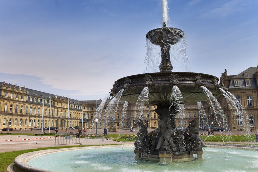 Stuttgart Brunnen am Schlossplatz Stuttgart Brunnen am Schlossplatz