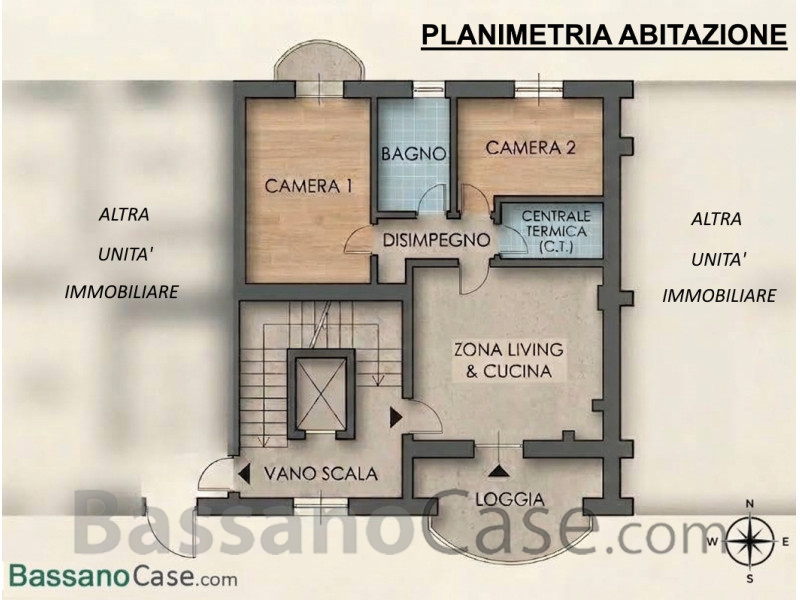 APPARTAMENTO BICAMERE CON TERRAZZO ABITABILE IN VENDITA A BASSANO DEL GRAPPA - Foto 13 di 13