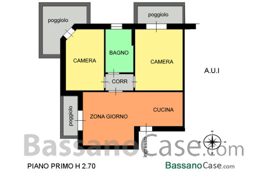 LUMINOSO APPARTAMENTO BICAMERE IN VENDITA A ROMANO D'EZZELINO - Foto 11 di 11