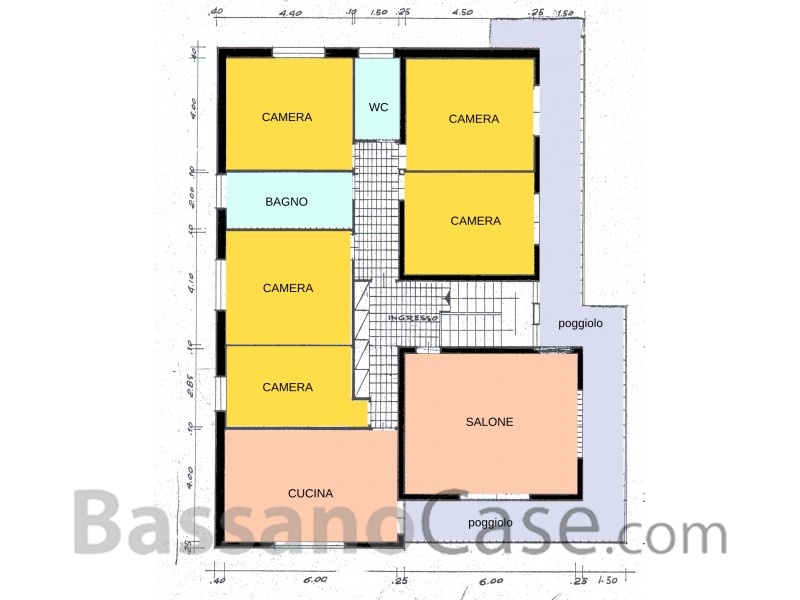 SPAZIOSA ABITAZIONE DI OLTRE 200 MQ, CON 5 CAMERE, IN AFFITTO  A ROMANO D'EZZELINO - Foto 12 di 12
