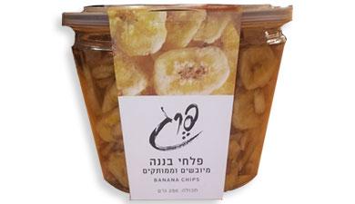 בננה צ'יפס מיובשת פרג
250 גרם, פרימיום