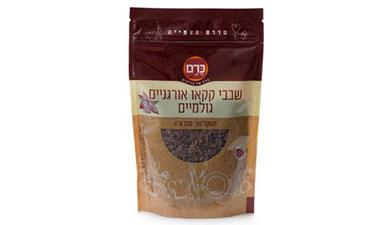 שבבי קקאו אורגניים
גולמיים כרם 200 גרם