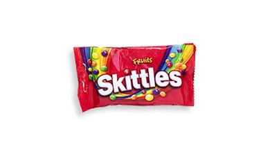 סוכריות בטעם פירות
SKITTLES 38 גרם