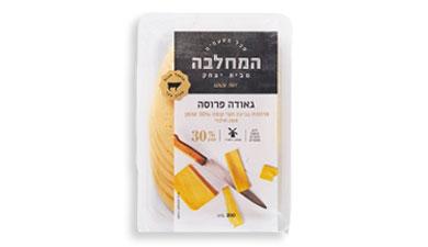גבינת גאודה תום עיזים פרוסה
