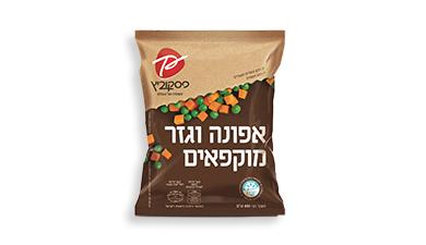 אפונה וגזר מוקפאים
פסקוביץ 800 גרם, קפוא