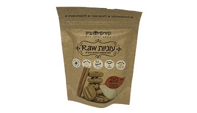 עוגיות ג''ינג'ר וקינמון RAW
140 גרם שורשי ציון