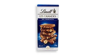 שוקולד חלב אגוזי 
LINDT לוז שלמים