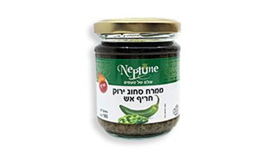 ממרח סחוג ירוק חריף
180 גרם Neptune, בד״ץ