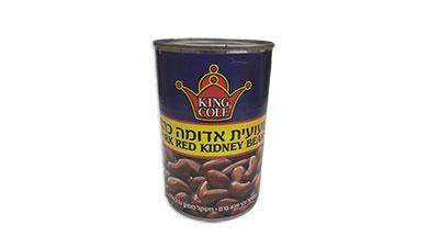 שעועית אדומה כהה
439 גרם KING COLE