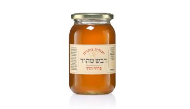 דבש טהור ממכוורת צוקרמן 500 מ"ל מפרחי הדר  כשר