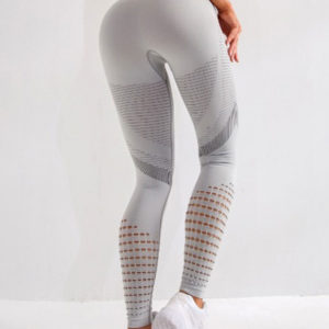 Αθλητικό Κολάν Ψηλόμεσο για Yoga Λευκό - Small/Medium