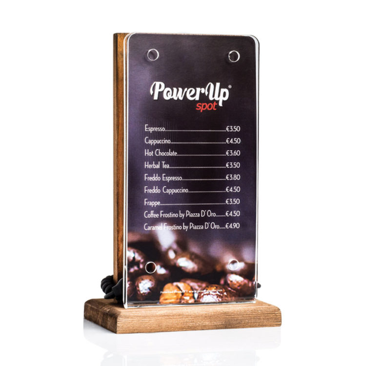 Power Up Spot® Επιτραπέζιος Φορτιστής για Καφετέριες, Μπαρ, Εστιατόρια, Ξενοδοχεία κλπ με Λογότυπο Power Up Spot® Επιτραπέζιος Φορτιστής για Καφετέριες, Μπαρ, Εστιατόρια, Ξενοδοχεία κλπ με Λογότυπο