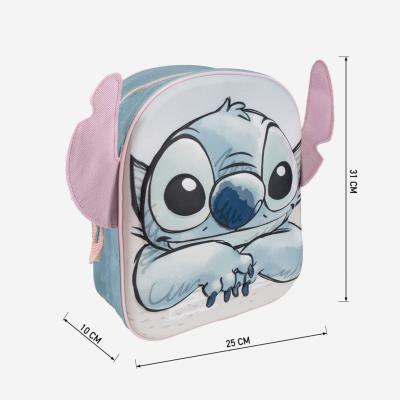 Mochila Infantil Stitch com Aplicações 3D – Pack 2