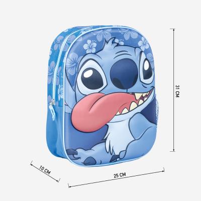 Mochila Infantil 3D Stitch para Creche – Pack 2
