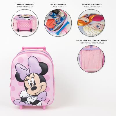 Mochila Trolley 3D Infantil Minnie Mouse – Pack 2