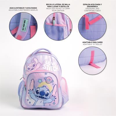 Mochila Escolar Stitch 42 cm – Pack 2