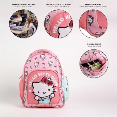 Mochila Escolar Média 42 cm Hello Kitty – Pack 2
