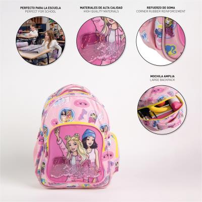 Mochila Escolar Média 42 cm Barbie – Pack 6