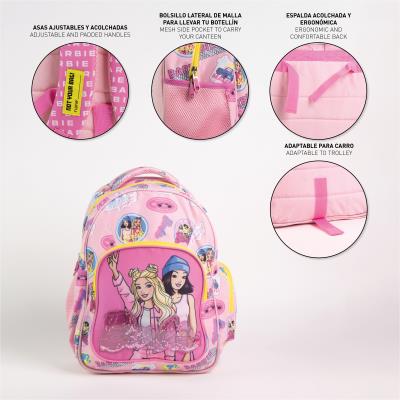 Mochila Escolar Média 42 cm Barbie – Pack 6