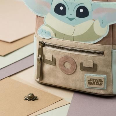Mochila Casual de Couro Grogu – A Mandalorian – Pack 2