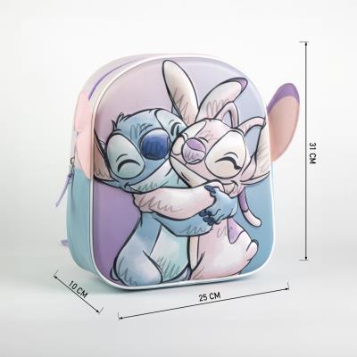 Mochila Infantil Stitch com Aplicações 3D – Pack 2