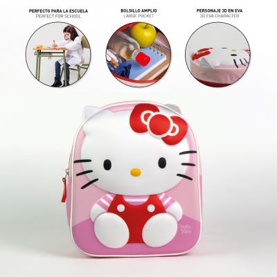Mochila 3D Infantil Hello Kitty com Aplicações – Pack 2