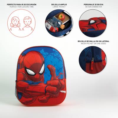 Mochila Infantil 3D Spider-Man para Escolas – Pack 2