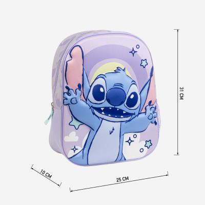 Mochila Infantil 3D Stitch para Creche – Pack 2
