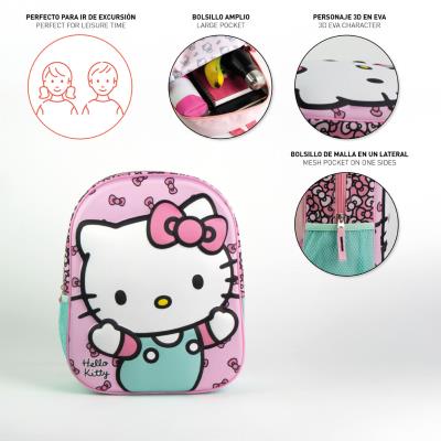 Mochila 3D Infantil Hello Kitty – Pack 2