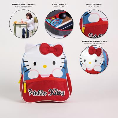Mochila Escolar Infantil Hello Kitty – Pack 6