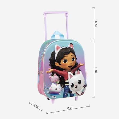 Carrinho de Casa de Bonecas 3D de Gabby Mochila para Criança – Pack 2