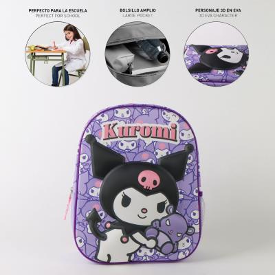Mochila 3D Kuromi Infantil Hello Kitty – Pack 2