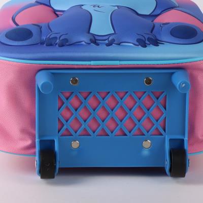 Mochila Infantil 3D Stitch com Carrinho – Pack 2