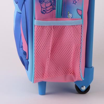 Mochila Infantil 3D Stitch com Carrinho – Pack 2