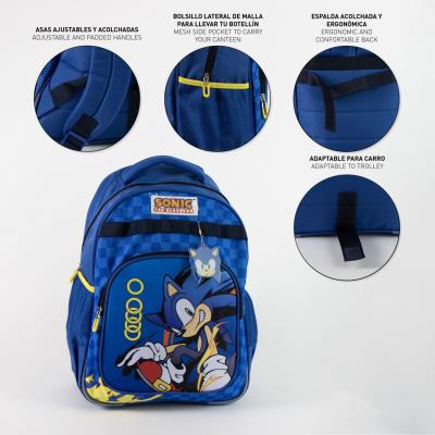 Mochila Escolar Sonic 42 cm – Pack 2