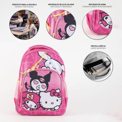 Mochila Escolar Média 42 cm Hello Kitty – Pack 2