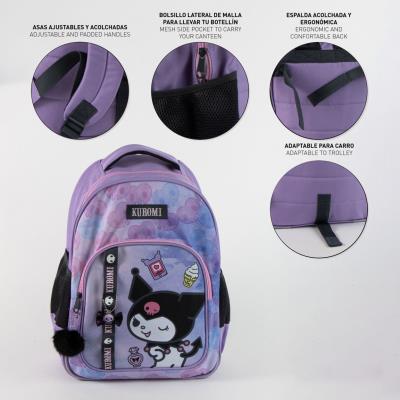 Mochila Escolar Média 42 cm Hello Kitty Kuromi – Pack 2