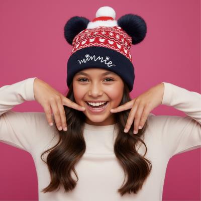 Chapéu de Malha Minnie de Natal – Pack 2