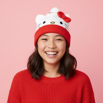 Chapéu de Malha de Natal Hello Kitty – Pack 2