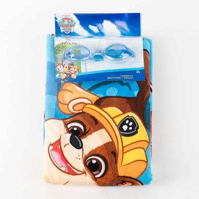 Conjunto de Toalhas com Óculos de Natação Paw Patrol – Pack 2