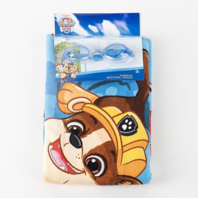 Conjunto de Toalhas com Óculos de Natação Paw Patrol – Pack 2