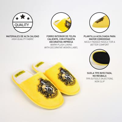 Chinelos de Casa Abertos Harry Potter – Hufflepuff – Pack 12