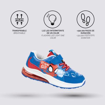 Sola Esportiva com Luzes Spidey em PVC – Pack 12
