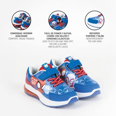 Sola Esportiva com Luzes Spidey em PVC – Pack 12