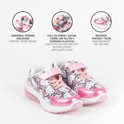 Sola Esportiva PVC com Luzes Hello Kitty – Pack 12